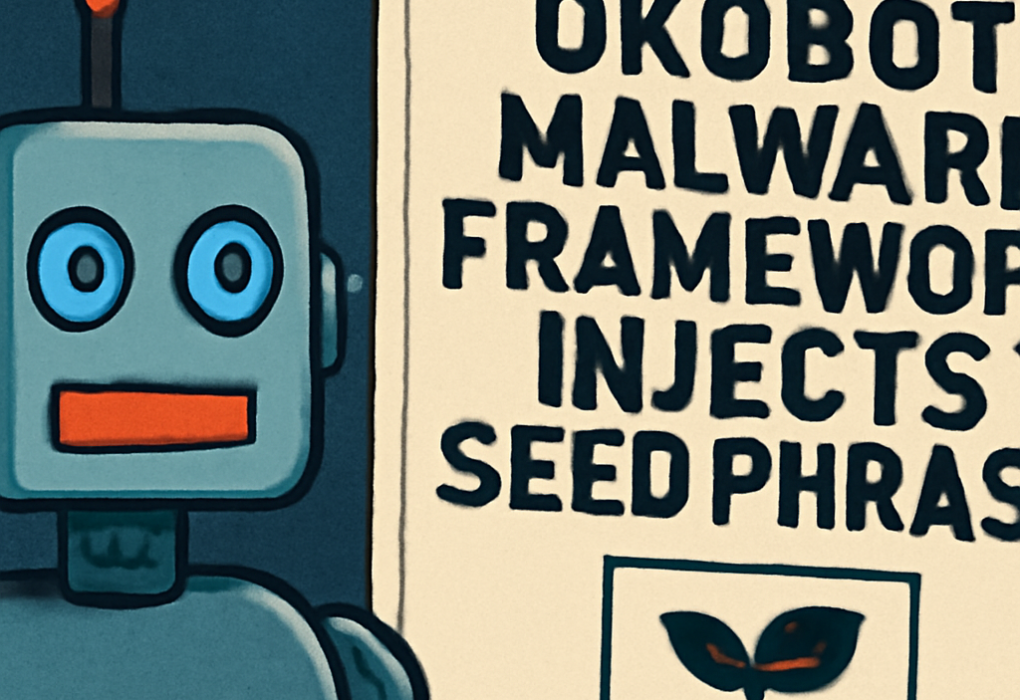 OkoBot Malware Framework Injects Seed Phrase Phishing Into Ledger and Trezor Apps