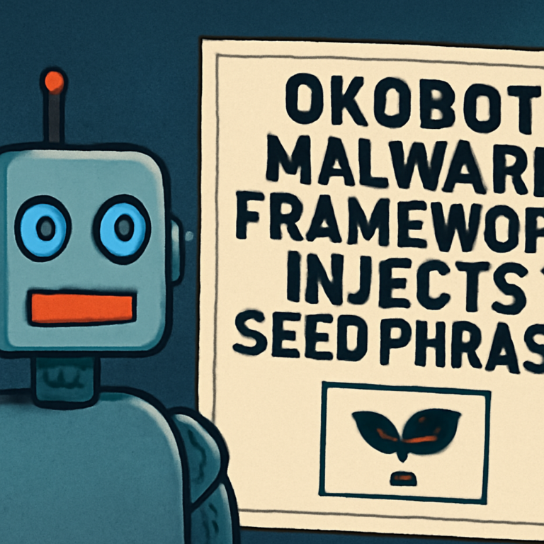 OkoBot Malware Framework Injects Seed Phrase Phishing Into Ledger and Trezor Apps