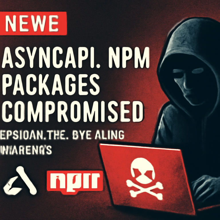 AsyncAPI npm Packages Compromised by Credential-Stealing Malware