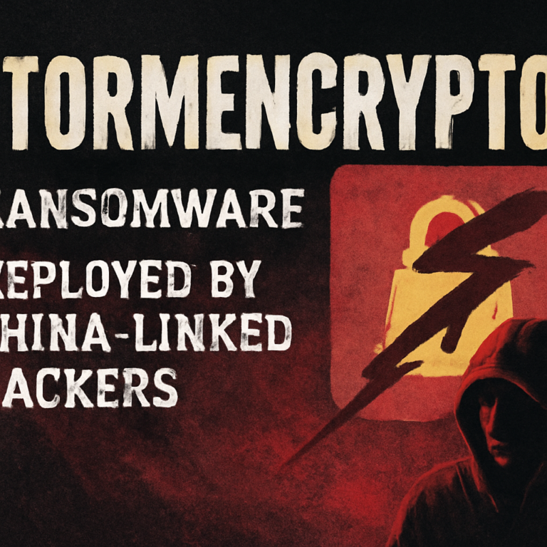 New StormEncryptor Ransomware Deployed by China-Linked Hackers, Likely Exploiting N-central Vulnerability