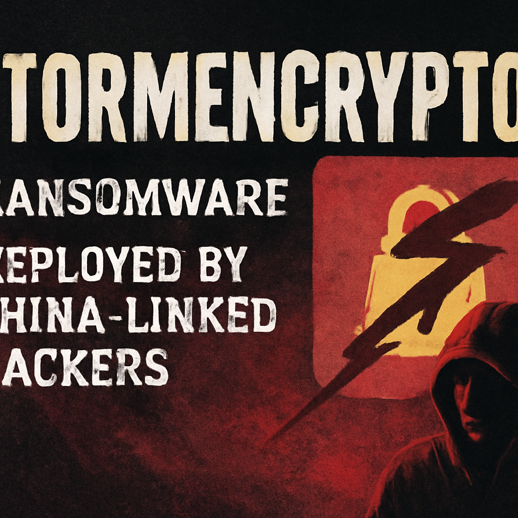 New StormEncryptor Ransomware Deployed by China-Linked Hackers, Likely Exploiting N-central Vulnerability