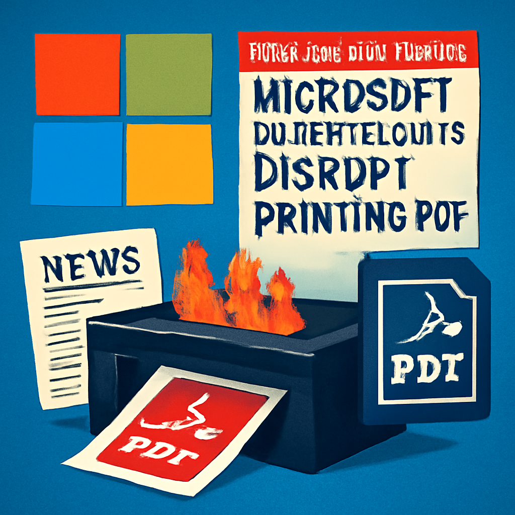Microsoft: August updates disrupt printing and PDF export in WPF applications