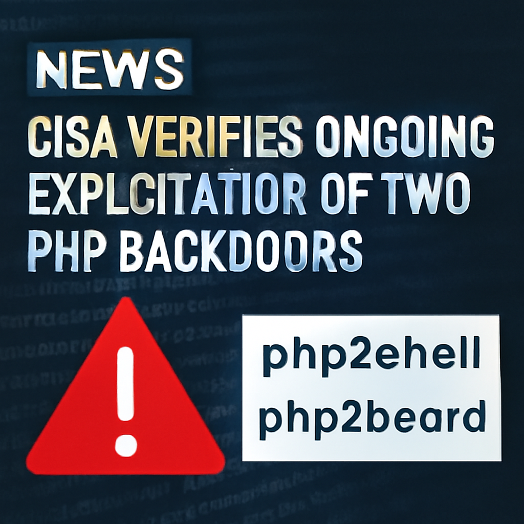 CISA Verifies Ongoing Exploitation of Two PHP2Shell Vulnerabilities Allowing Remote Code Execution